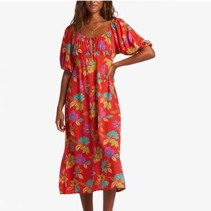 Billabong Red Tropical Dress 🌺